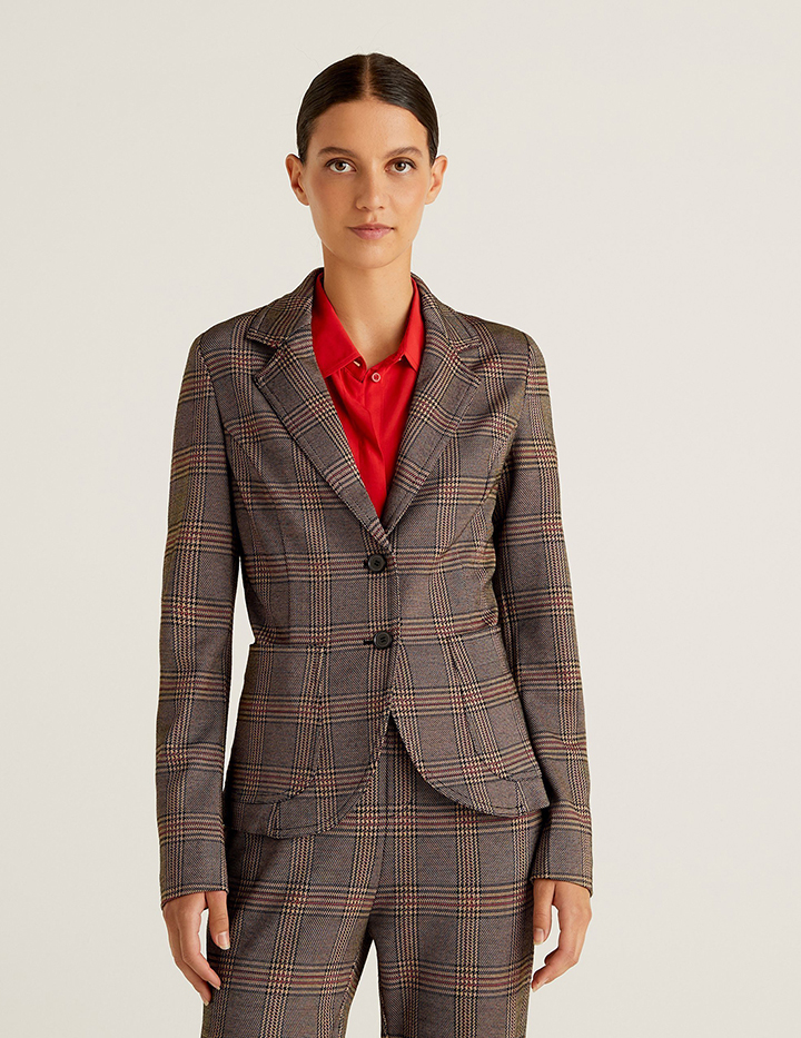 

Жакет женский United Colors of Benetton 21A_2IO8523J4 разноцветный 38, 21A_2IO8523J4