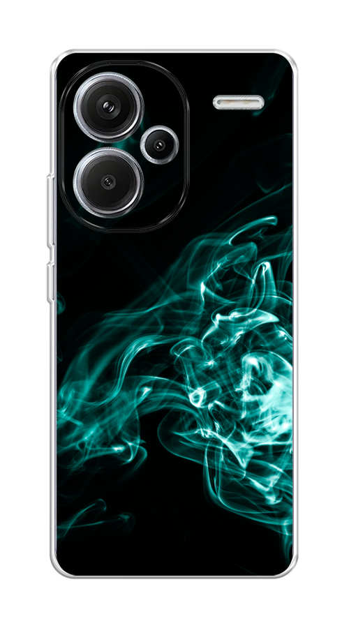 

Чехол на Xiaomi Redmi Note 13 Pro+ "Дым", Бирюзовый;черный;голубой, 320250-1
