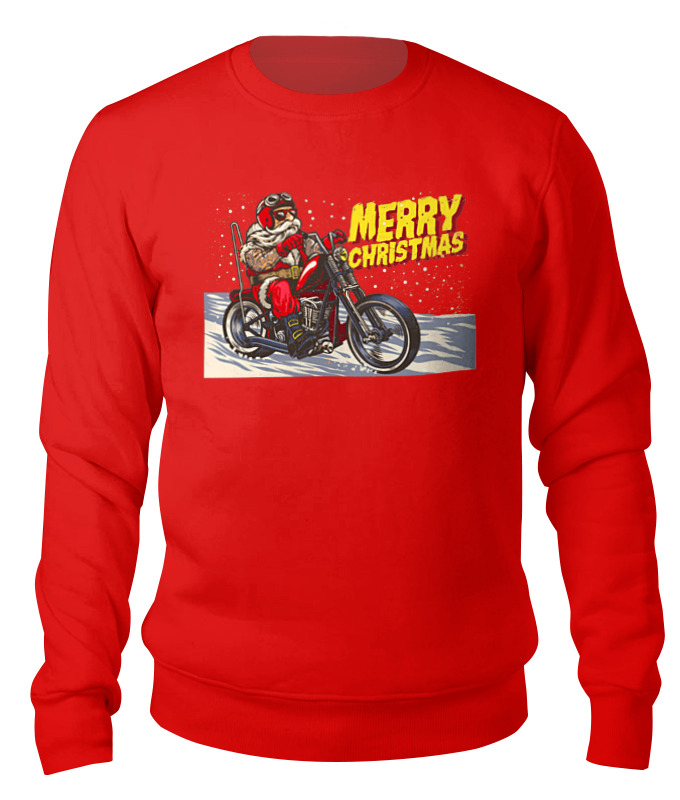 

Толстовка унисекс Printio Santa moto черная 2XL, Черный, Santa moto