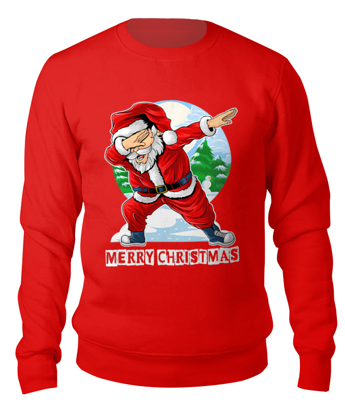 

Свитшот женский Printio Santa dab красный 2XL, Santa dab