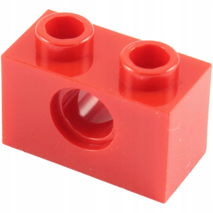 

Деталь LEGO 370021 TECHNIC Кирпичик 1X2, R4 9 красный 50 шт