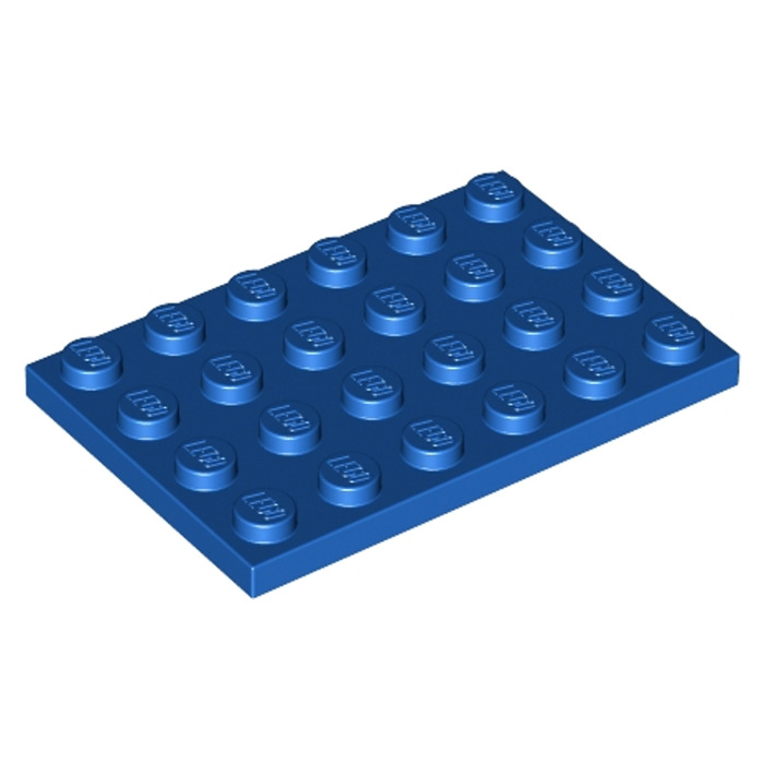 

Деталь LEGO 303223 Плитка 4х6 синяя 50 шт