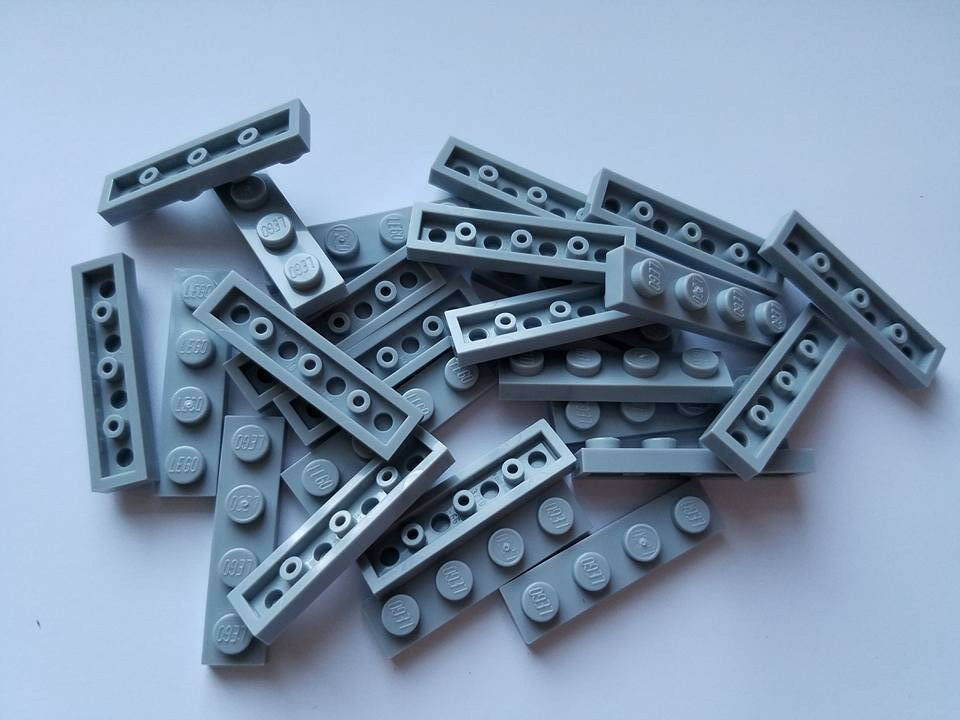 

Деталь LEGO 4211445 Плитка 1X4 серая 50 шт