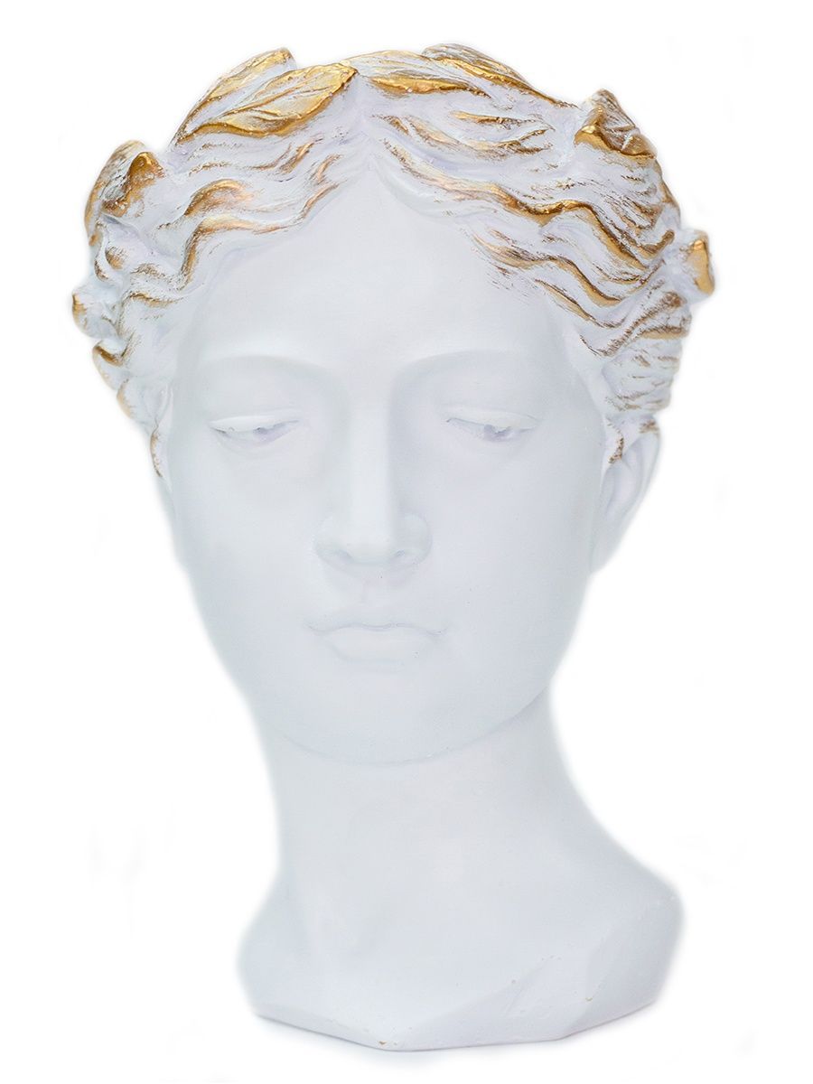 Кашпо для цветов искусственный камень O.M.S. Collection богиня C-0019-L-WHT