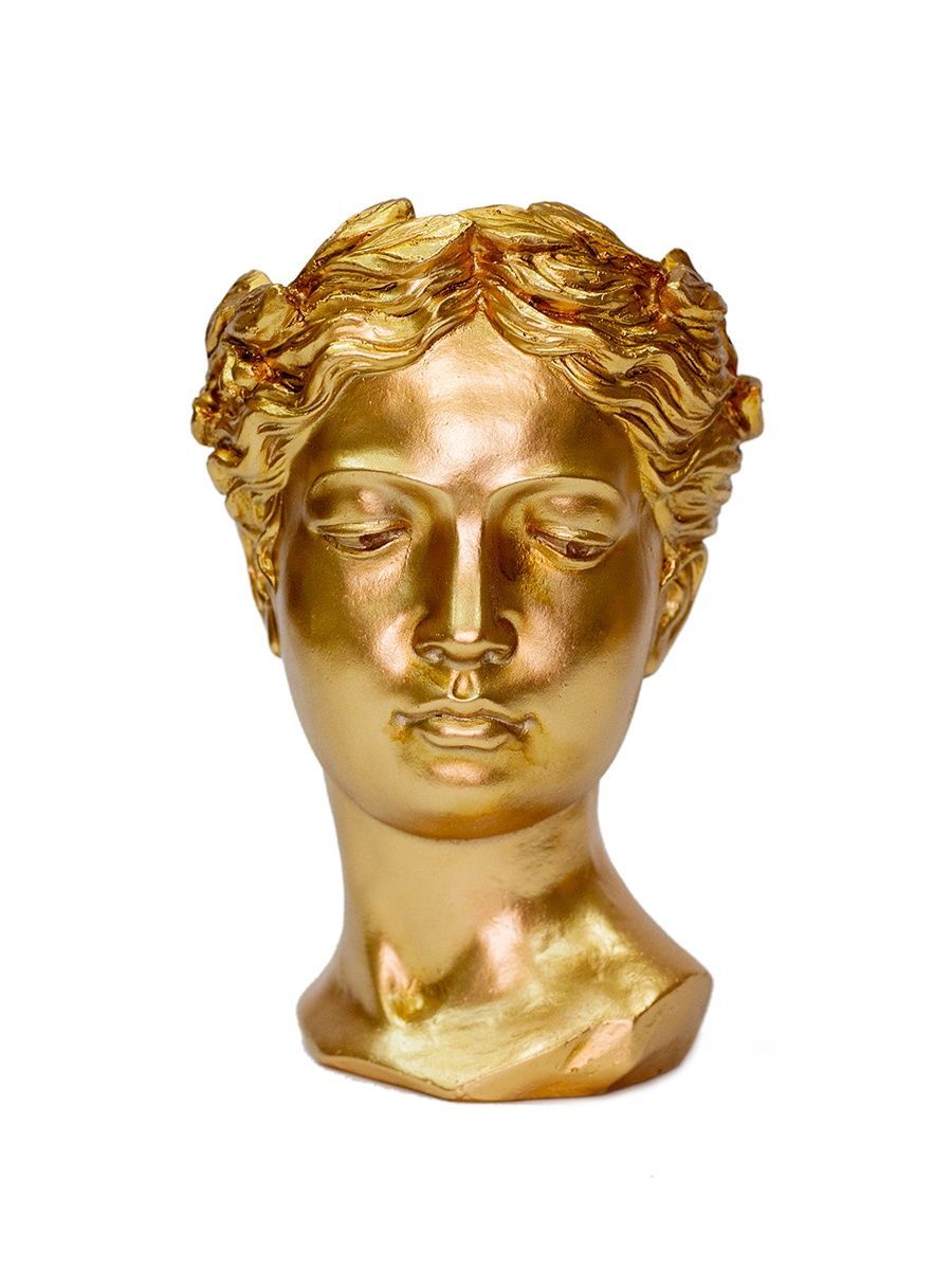 Кашпо для цветов искусственный камень O.M.S. Collection богиня C-0019-M-Gd