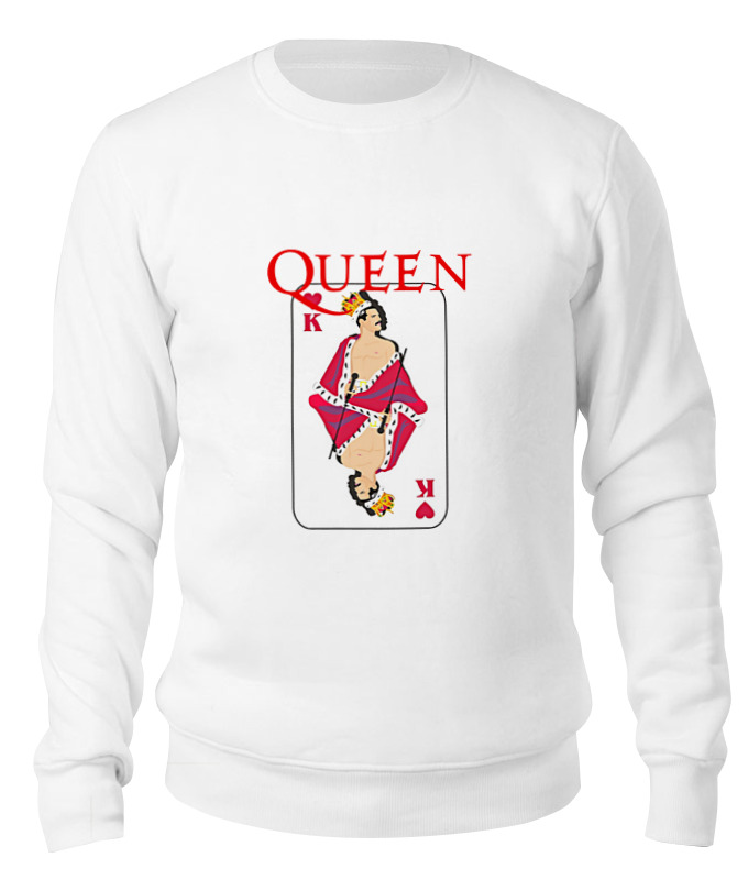 

Свитшот унисекс Printio Freddie mercury - queen белый 2XL, Freddie mercury - queen