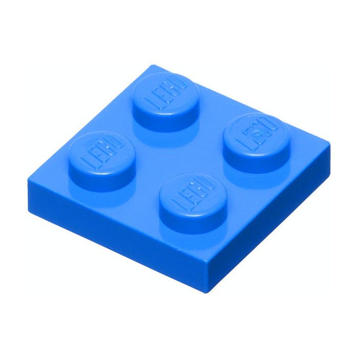 

Деталь LEGO 302223 Пластина 2х2 синий 50 шт