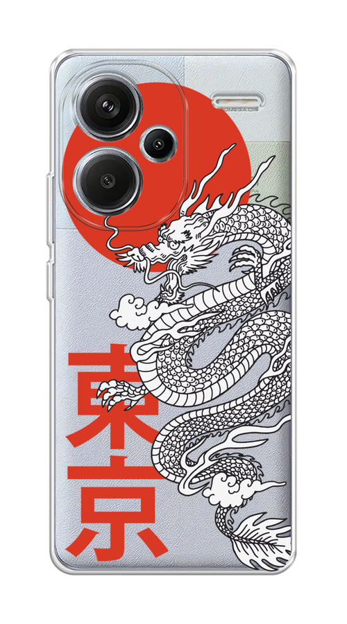 

Чехол на Xiaomi Redmi Note 13 Pro+ "Китайский дракон", Черный;красный;белый, 320250-1