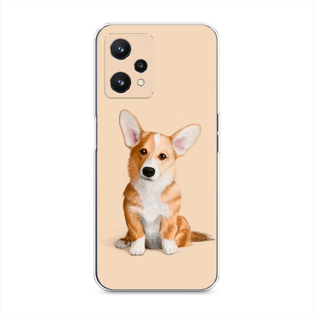 

Чехол на Realme 9 Pro "Грустный Корги", Коричневый;бежевый, 2511150-1