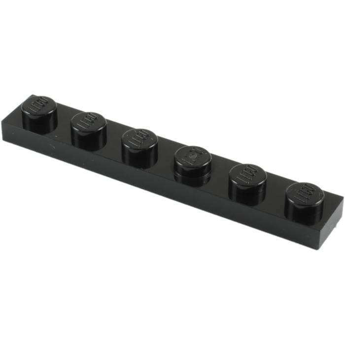 

Деталь LEGO 366626 Плитка 1X6 черный 50 шт