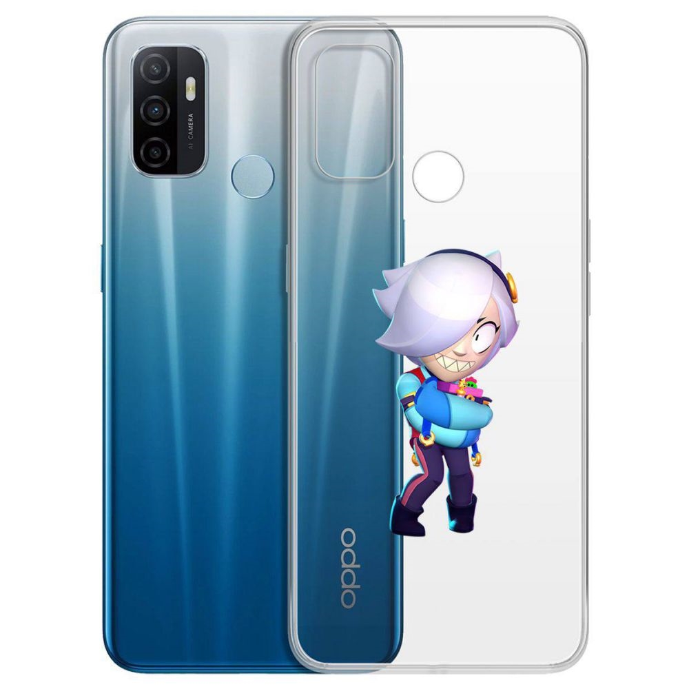 

Чехол-накладка Brawl Stars-Колетт для Oppo A53 (2020)/A33 (2020), Прозрачный