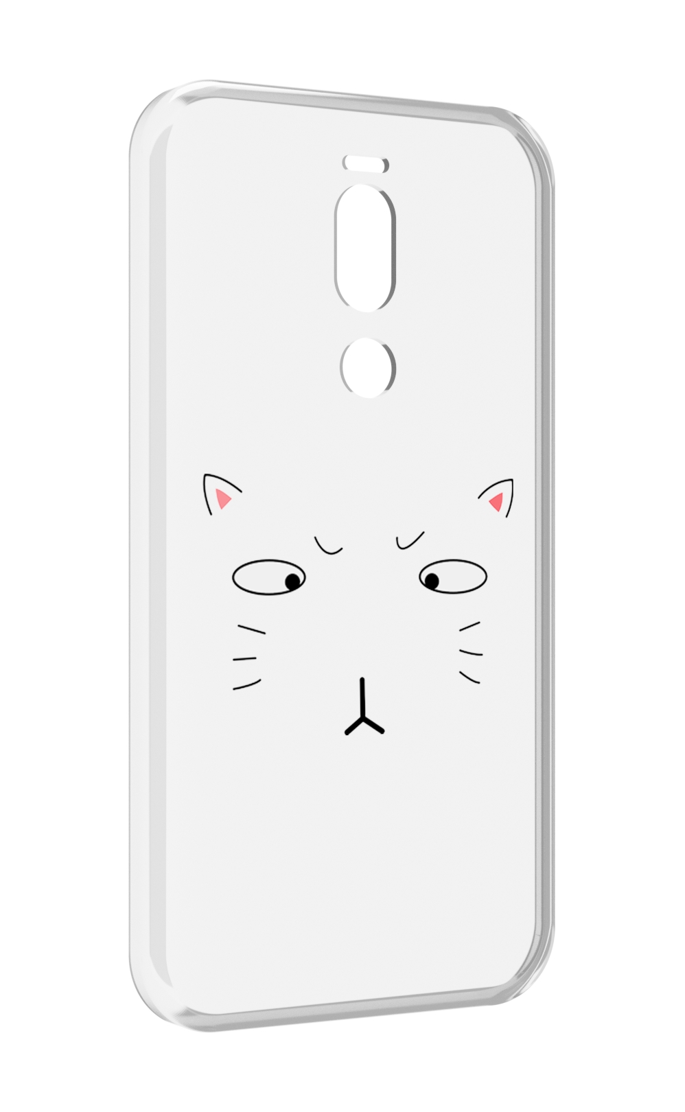 

Чехол Mypads Кот-Части-Лица Для Meizu X8, Прозрачный, Tocco