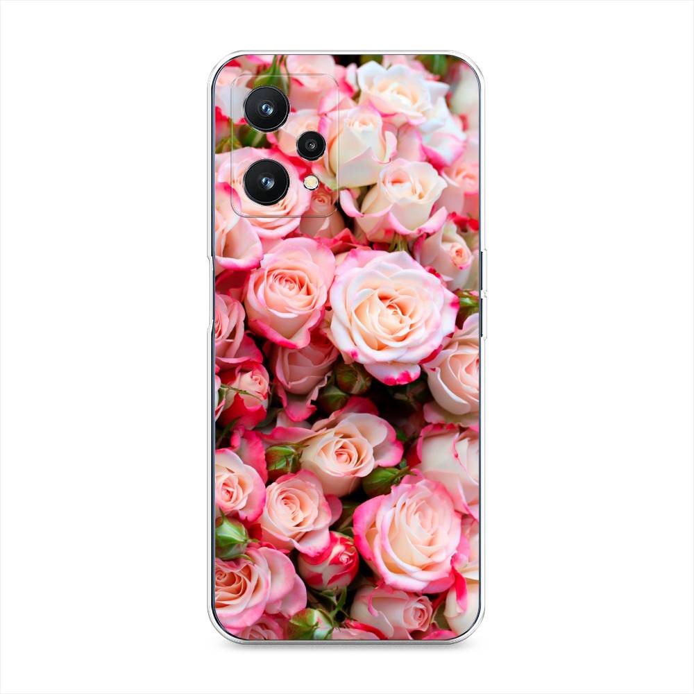 

Чехол на Realme 9 Pro "Много роз", Розовый, 2511150-2