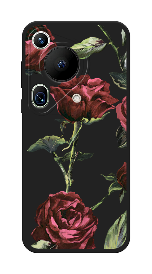 

Чехол Awog на Huawei Pura 70 Ultra "Бордовые розы фон", Бордовый, 6124552-1
