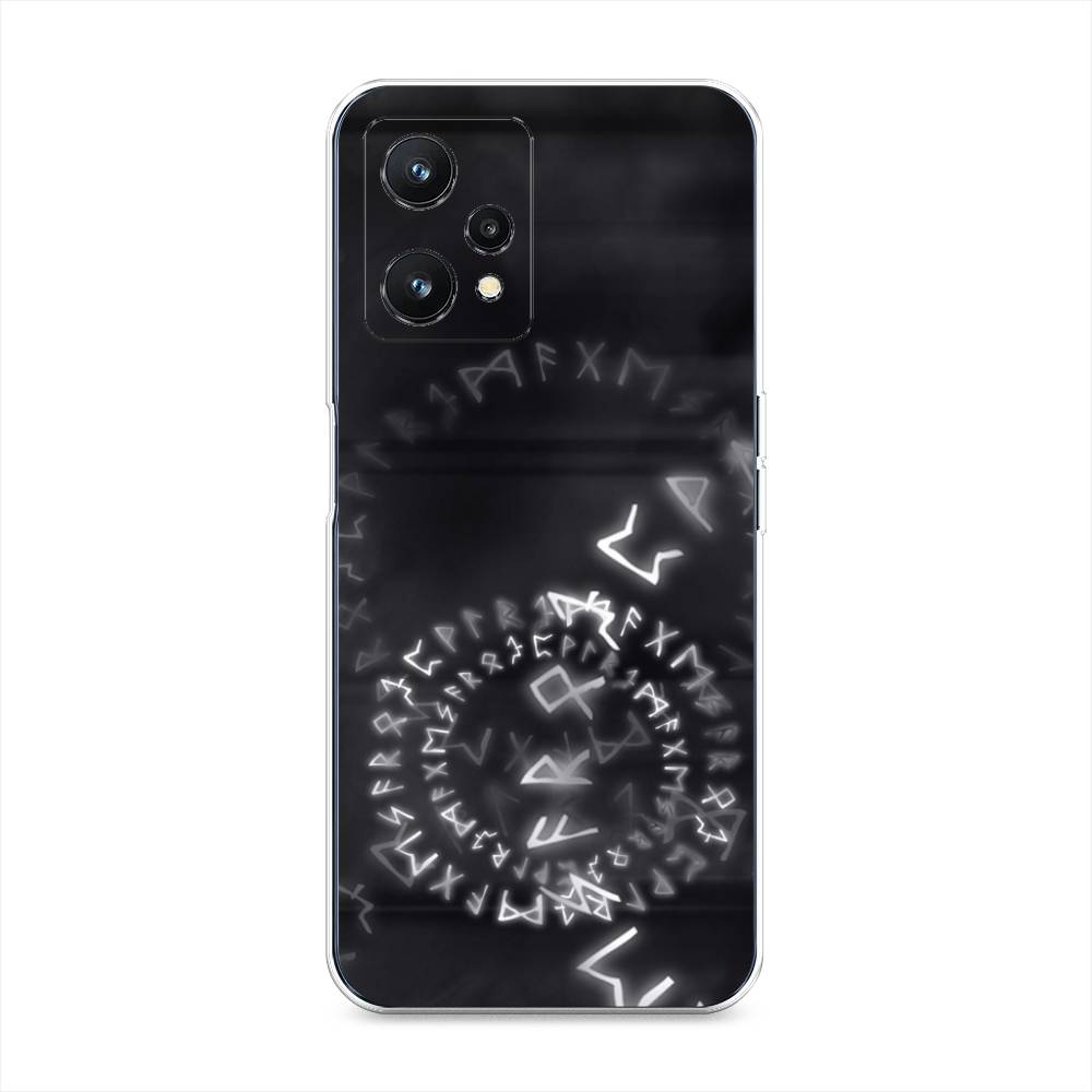 

Чехол на Realme 9 Pro "Руны", Серый;черный, 2511150-3