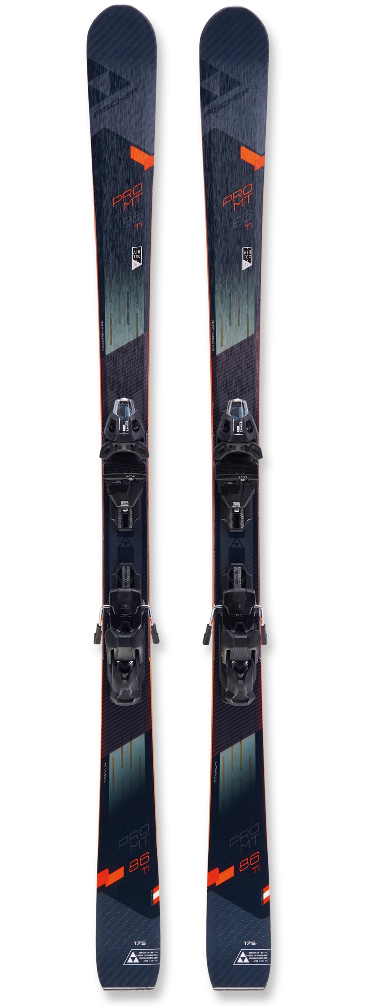 фото Горные лыжи fischer pro mt 86 ti twin powerrail + rsw 12 gw pr 2020 black, 168 см