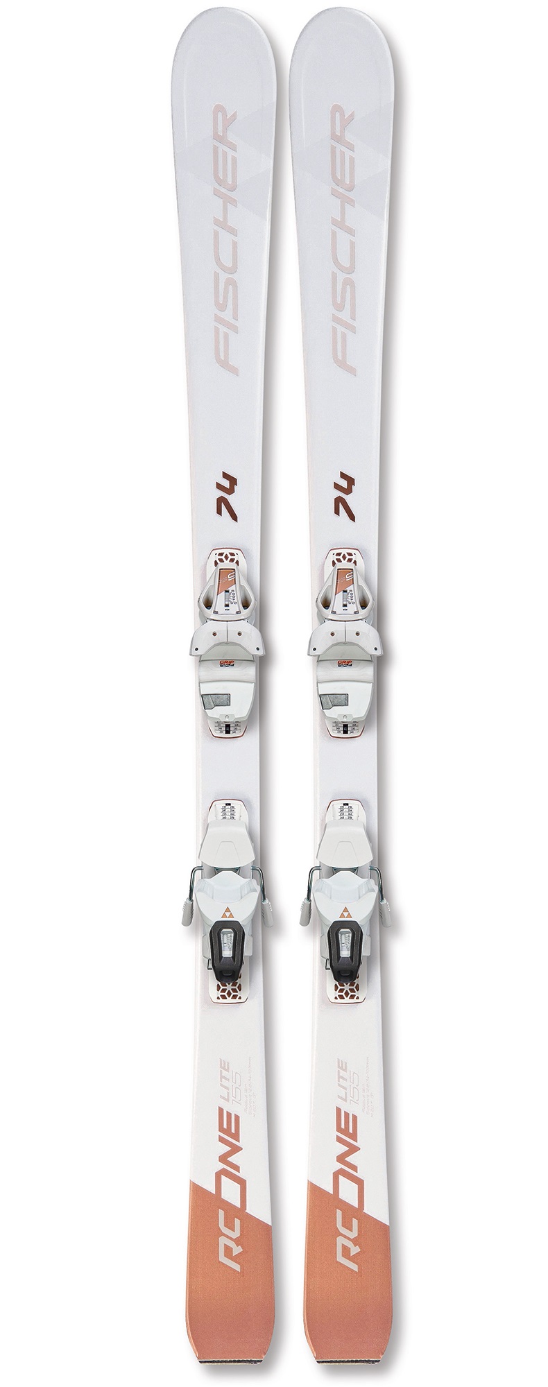 фото Горные лыжи fischer rc one lite 74 slr + rs9 slr 2021 white, 162 см