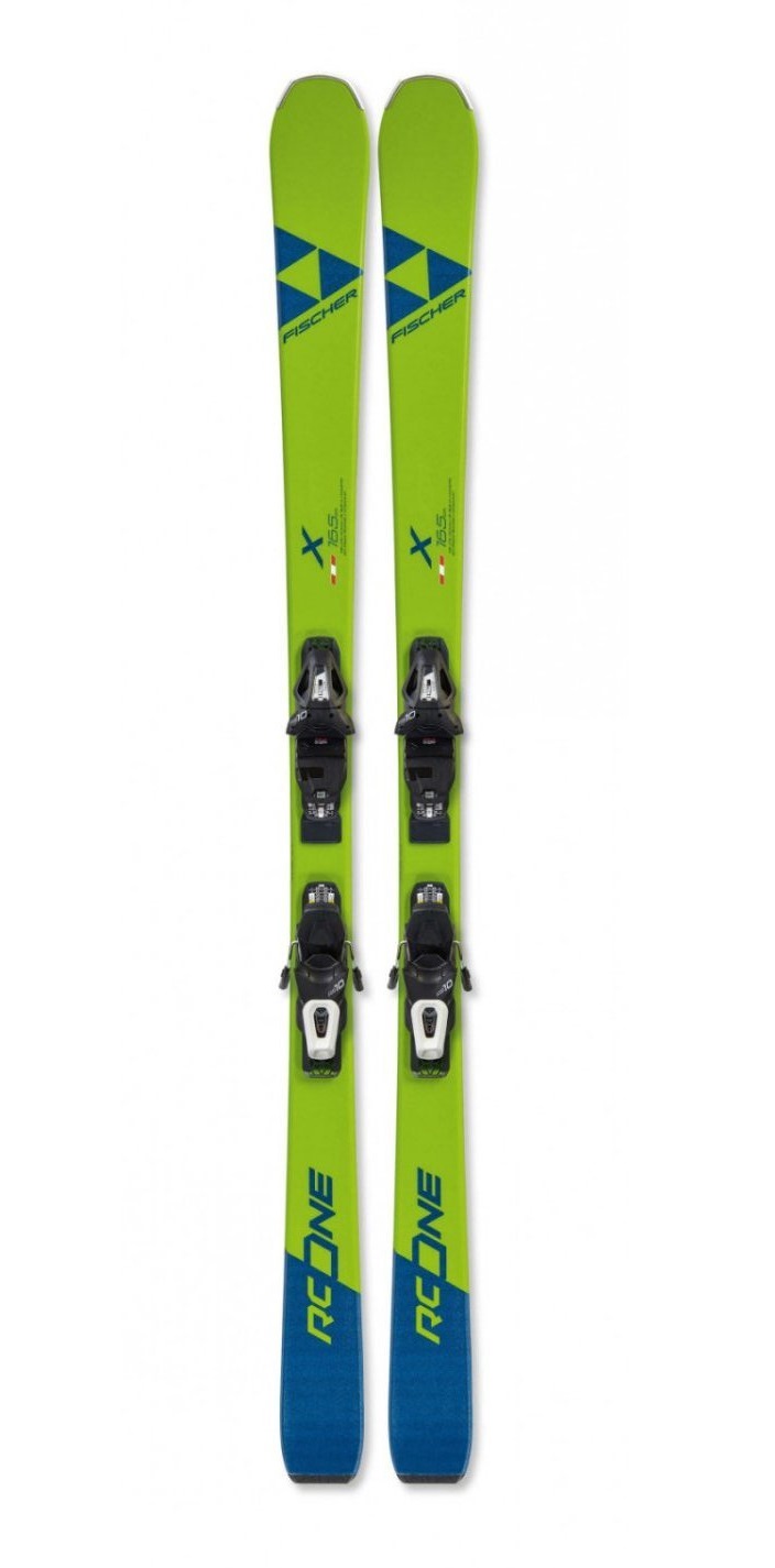 фото Горные лыжи fischer xtr rc one x slr pro rent + rs 9 slr 2020 green, 170 см