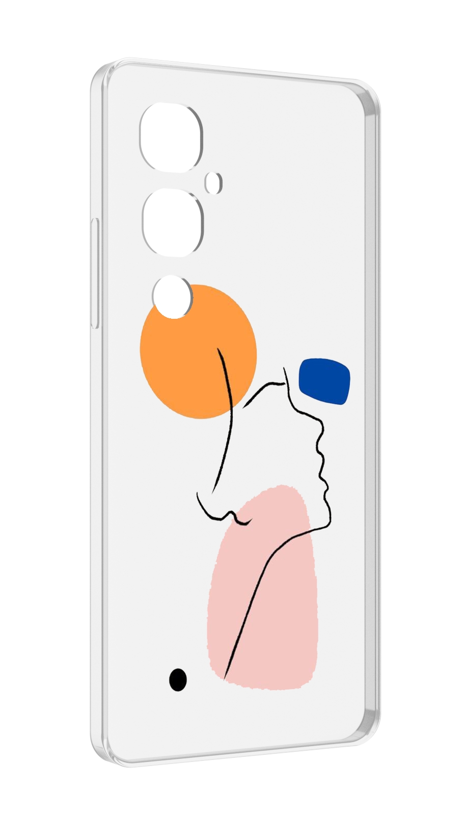 

Чехол MyPads абстракция девушки женский для Tecno Pova 4 Pro, Прозрачный, Tocco