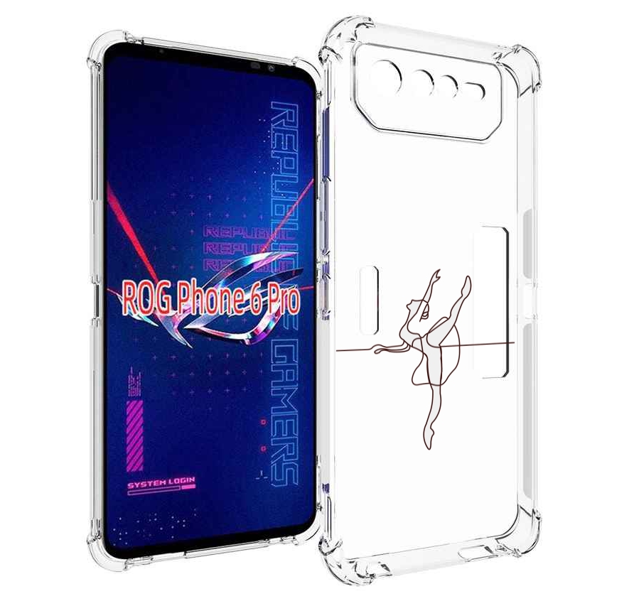 

Чехол MyPads маленькая-баллерина для Asus ROG Phone 6 Pro, Прозрачный, Tocco