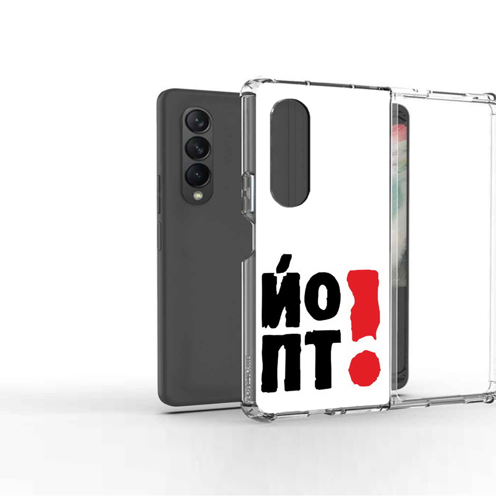 Чехол MyPads Tocco для Samsung Galaxy Z Fold2 надписть абстракция