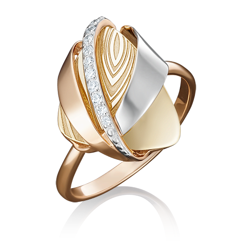 

Кольцо из золота р. 16,5 PLATINA jewelry 01-5059-00-401-1140-66, фианит, 01-5059-00-401-1140-66