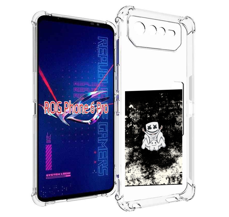 

Чехол MyPads маршмеллоу-френдс для Asus ROG Phone 6 Pro, Прозрачный, Tocco