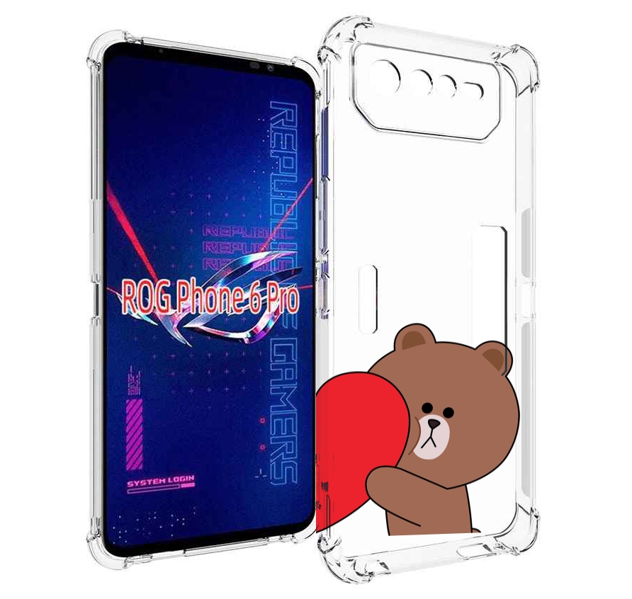 

Чехол MyPads медвежонок детский для Asus ROG Phone 6 Pro, Прозрачный, Tocco