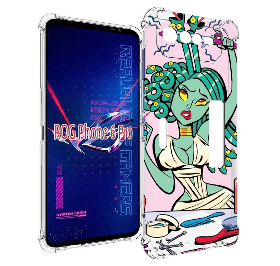 

Чехол MyPads медуза расчесывается женский для Asus ROG Phone 6 Pro, Прозрачный, Tocco