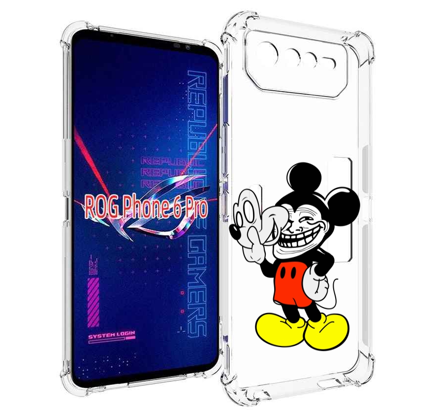 

Чехол MyPads микки-маус-троллер для Asus ROG Phone 6 Pro, Прозрачный, Tocco