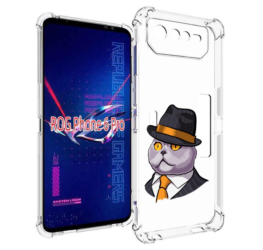 

Чехол MyPads британец для Asus ROG Phone 6 Pro, Прозрачный, Tocco