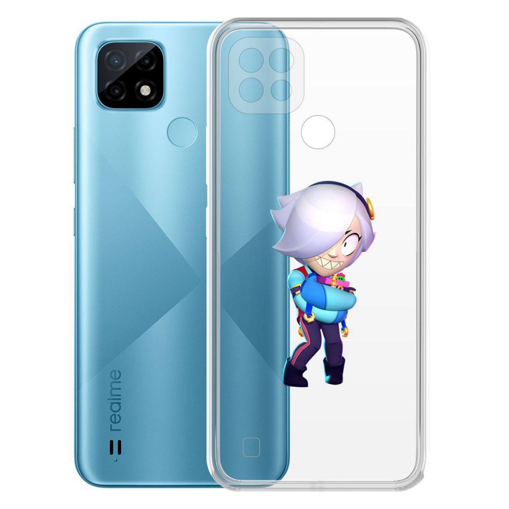 

Чехол-накладка Brawl Stars-Колетт для Realme C21, Прозрачный