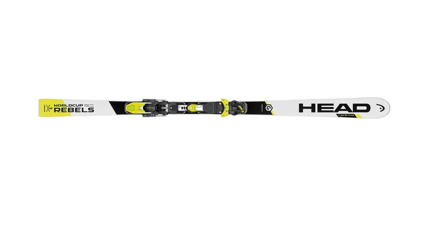 фото Горные лыжи head worldcup rebels i.speed rp evo + freeflex evo11 2018 yellow/white, 170 см