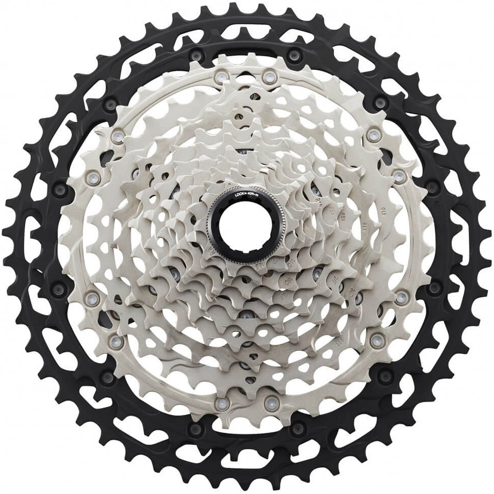

Кассета Shimano XT M8100 10x51 12ск., Черный;серебристый