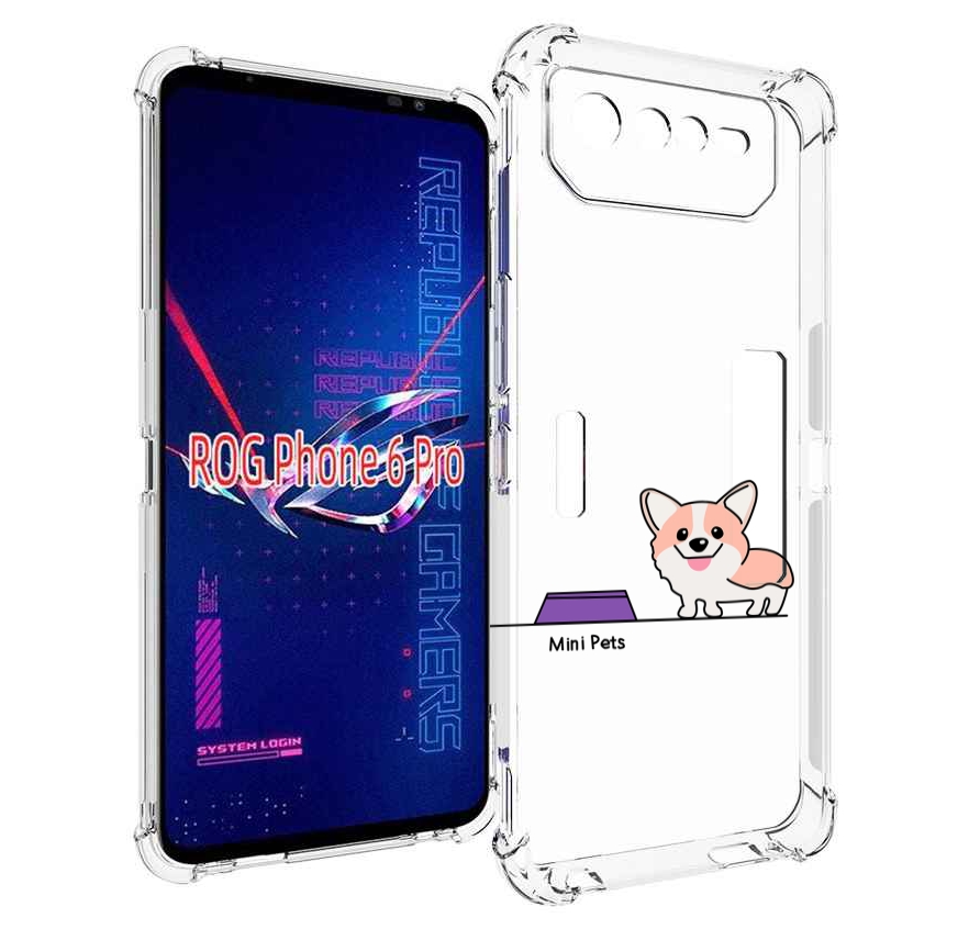 

Чехол MyPads мини-питомец детский для Asus ROG Phone 6 Pro, Прозрачный, Tocco