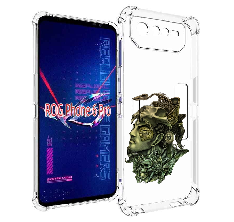 

Чехол MyPads бронзовый воин для Asus ROG Phone 6 Pro, Прозрачный, Tocco