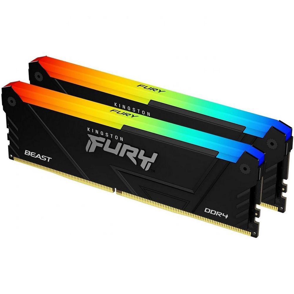 

Оперативная память Kingston FURY Beast Black RGB XMP 64GB DDR4 3600MHz DIMM