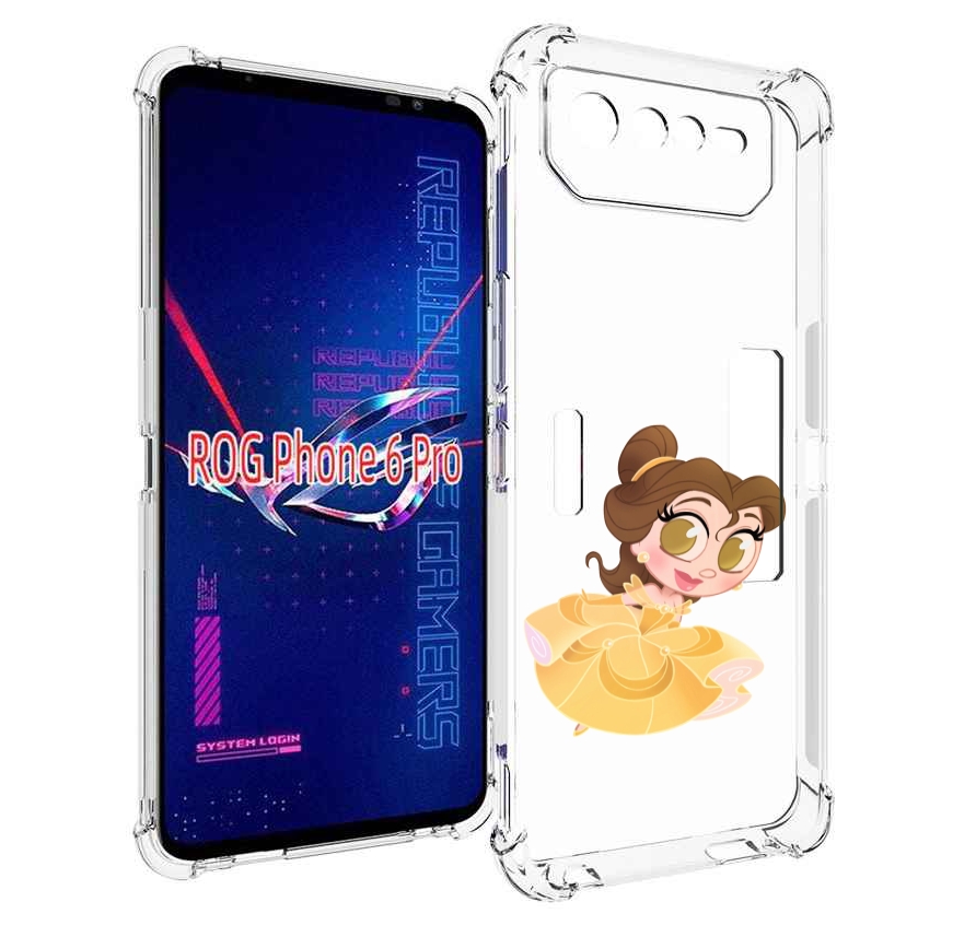 

Чехол MyPads мини-принцесса женский для Asus ROG Phone 6 Pro, Прозрачный, Tocco