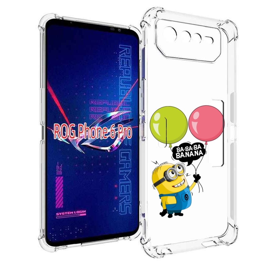 

Чехол MyPads миньон-с-шариками для Asus ROG Phone 6 Pro, Прозрачный, Tocco