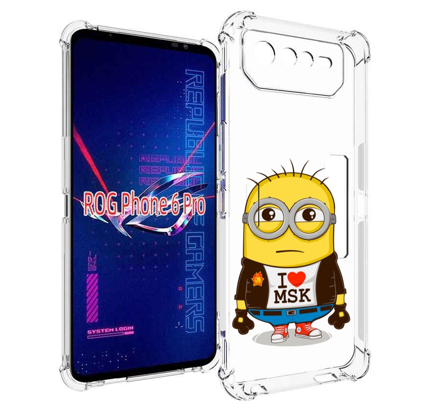 

Чехол MyPads миньон-я-люблю-Мск для Asus ROG Phone 6 Pro, Прозрачный, Tocco