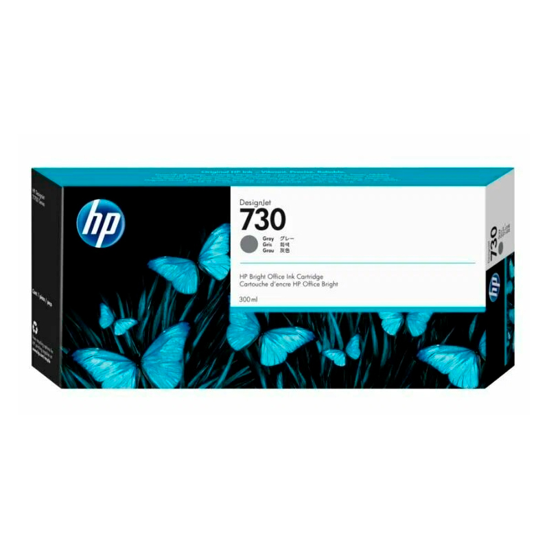 

Картридж струйный HP 730 P2V72A серый (400мл) для HP DJ T1700