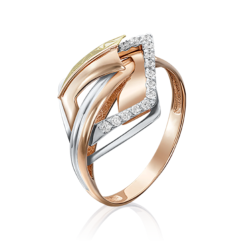 

Кольцо из золота р. 17 PLATINA jewelry 01-5125-00-401-1113-66, фианит, 01-5125-00-401-1113-66