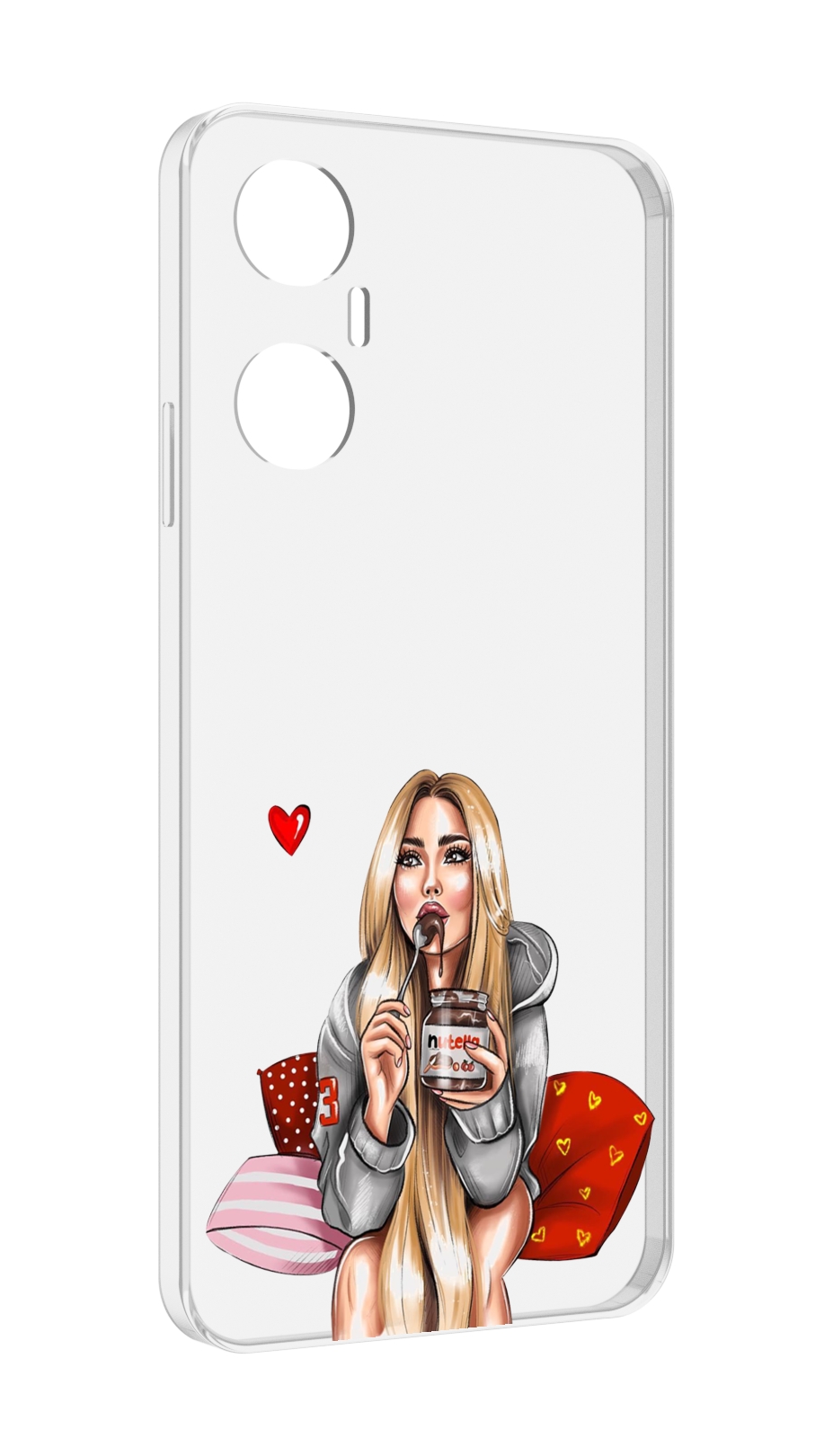 

Чехол MyPads любительница-нутеллы женский для Infinix Hot 20 5G, Прозрачный, Tocco