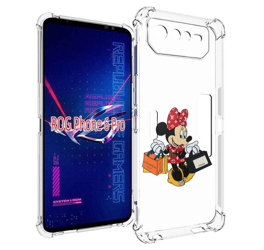

Чехол MyPads модная-девочка-из-микки-мауса женский для Asus ROG Phone 6 Pro, Прозрачный, Tocco