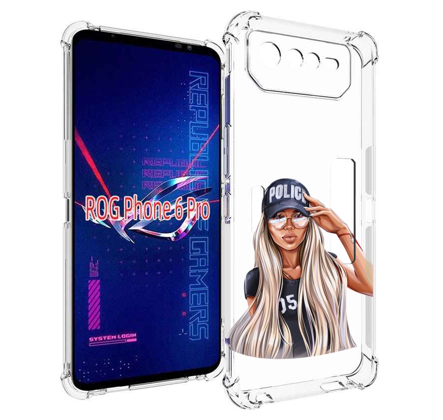 

Чехол MyPads модная-девушка-арт женский для Asus ROG Phone 6 Pro, Прозрачный, Tocco