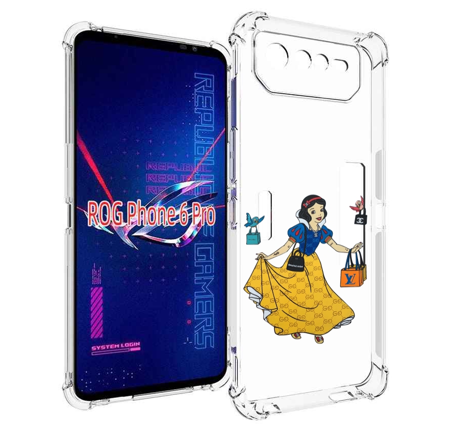 

Чехол MyPads модная-принцесса женский для Asus ROG Phone 6 Pro, Прозрачный, Tocco