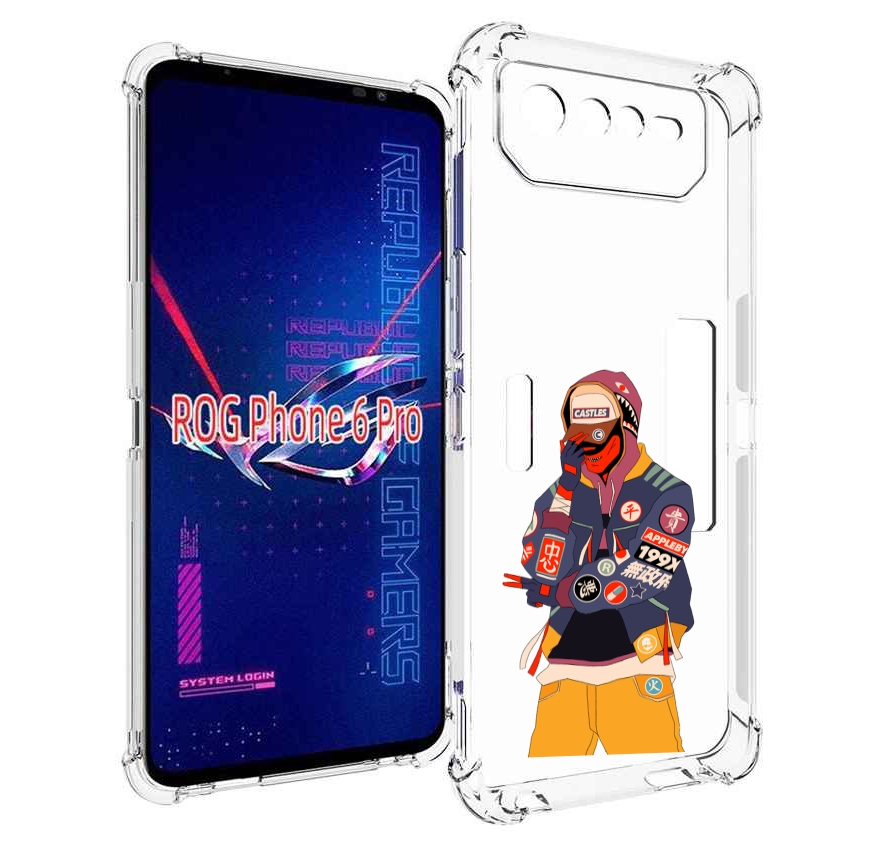 

Чехол MyPads модник для Asus ROG Phone 6 Pro, Прозрачный, Tocco