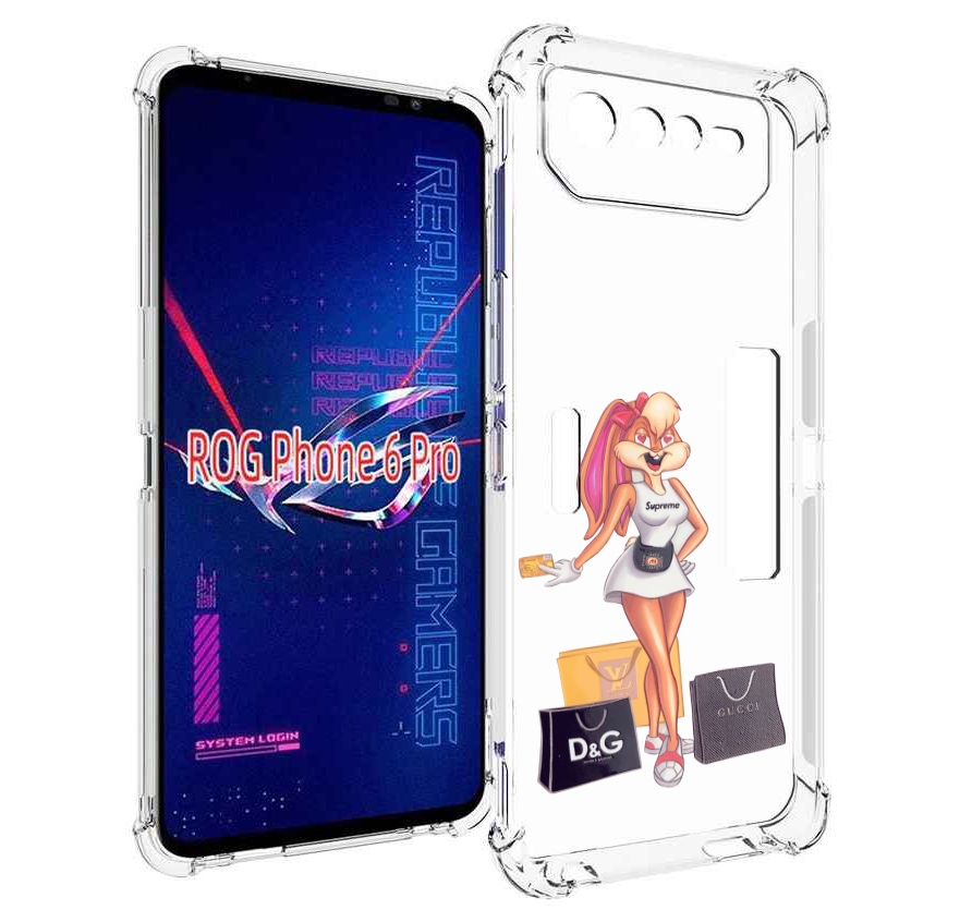 

Чехол MyPads модница-зайка женский для Asus ROG Phone 6 Pro, Прозрачный, Tocco