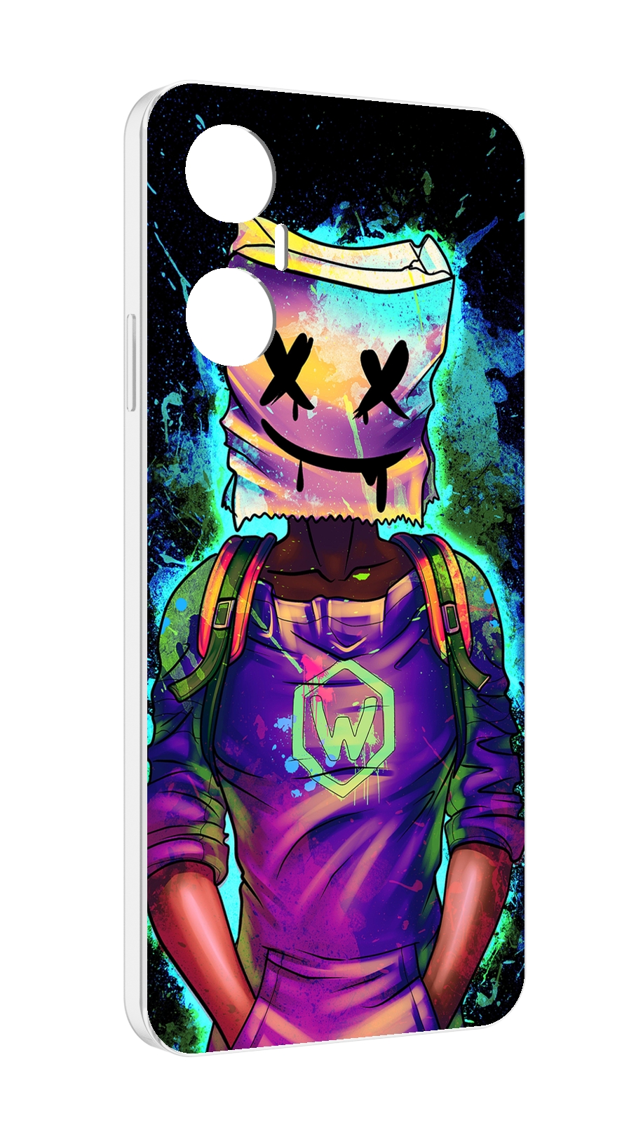

Чехол MyPads маршмеллоу-глитч для Infinix Hot 20 5G, Прозрачный, Tocco