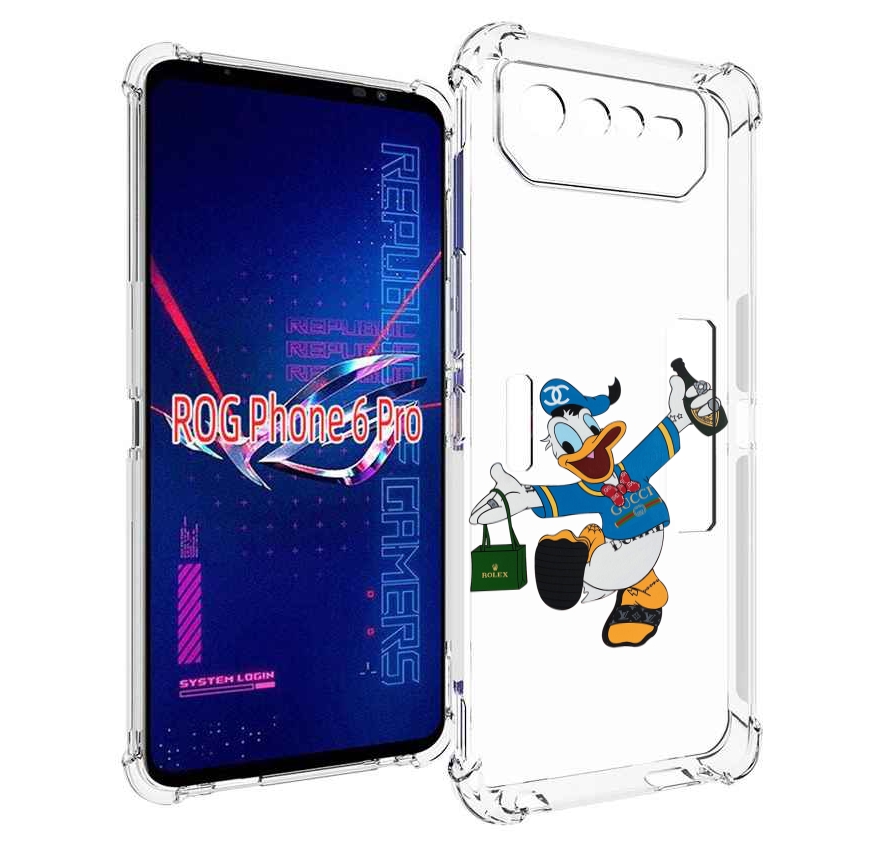 

Чехол MyPads модный-дональд-дак для Asus ROG Phone 6 Pro, Прозрачный, Tocco